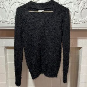NWOT Fuzzy Keyhole Sweater